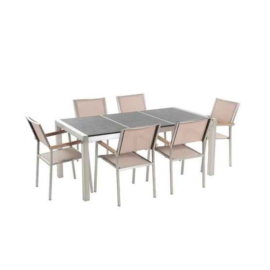 Gartenmöbel Set Naturstein